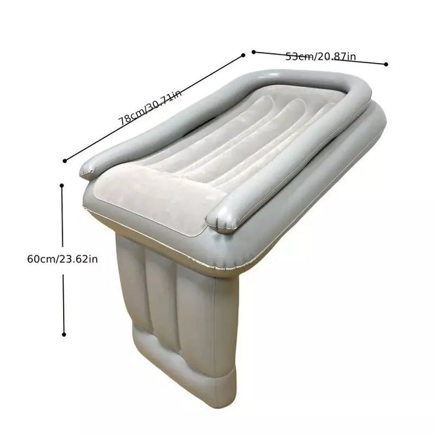 Pripučiama vaikiška turistinė lovelė lėktuvui, traukiniui, automobiliui