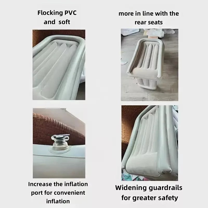 Pripučiama vaikiška turistinė lovelė lėktuvui, traukiniui, automobiliui