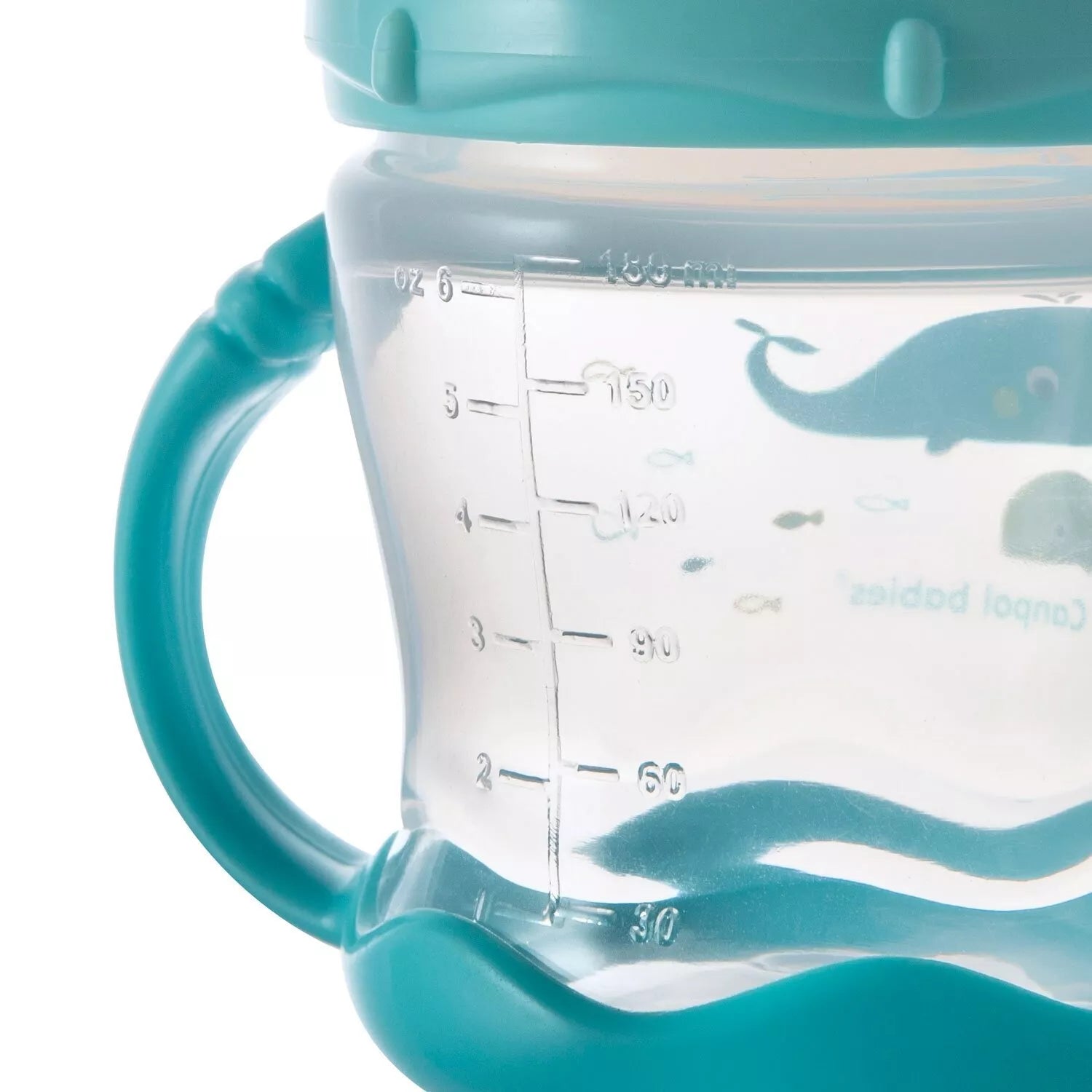 Puodelis neišsiliejantis susilikoniniu snapeliu Canpol LOVE&SEA 57/300 Blue