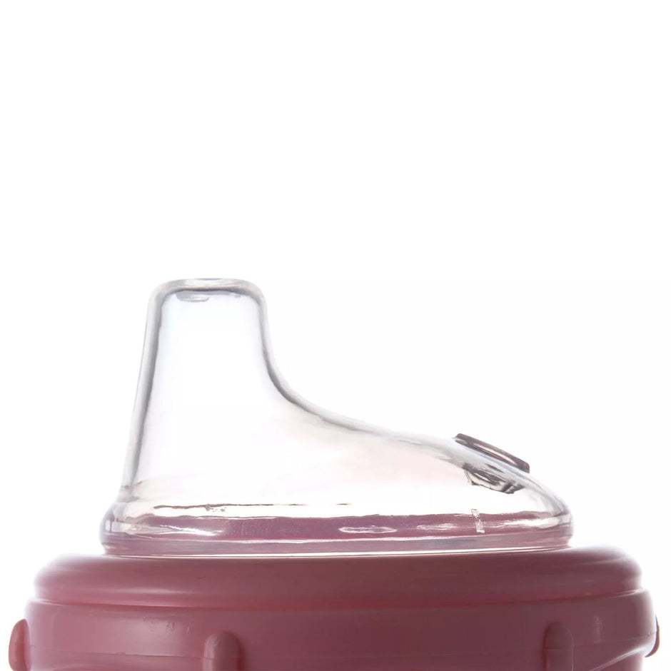 Puodelis neišsiliejantis susilikoniniu snapeliu Canpol LOVE&SEA 57/300 Pink