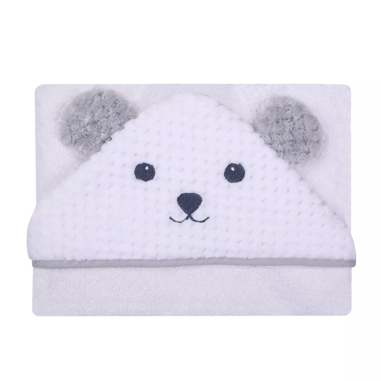 Rankšluostis kūdikiui 3D su gobtuvu ANIMAL-MOUSE