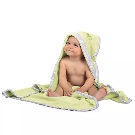 Rankšluostis kūdikiui 3D su gobtuvu RABBIT Pink