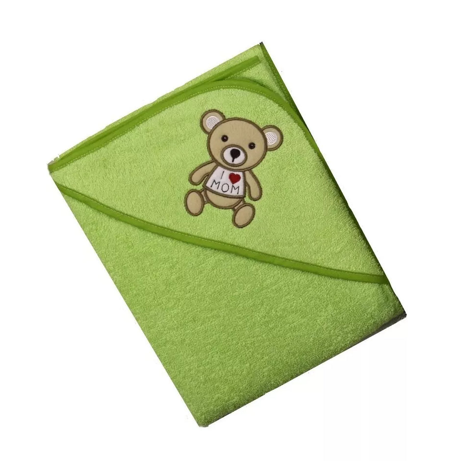 Rankšluostis kūdikiui su gobtuvu BEAR