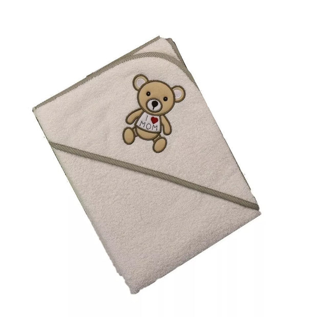 Rankšluostis kūdikiui su gobtuvu BEAR