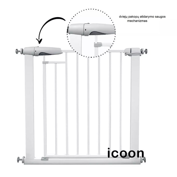 Apsauginiai varteliai ICOON 76-104 cm, White