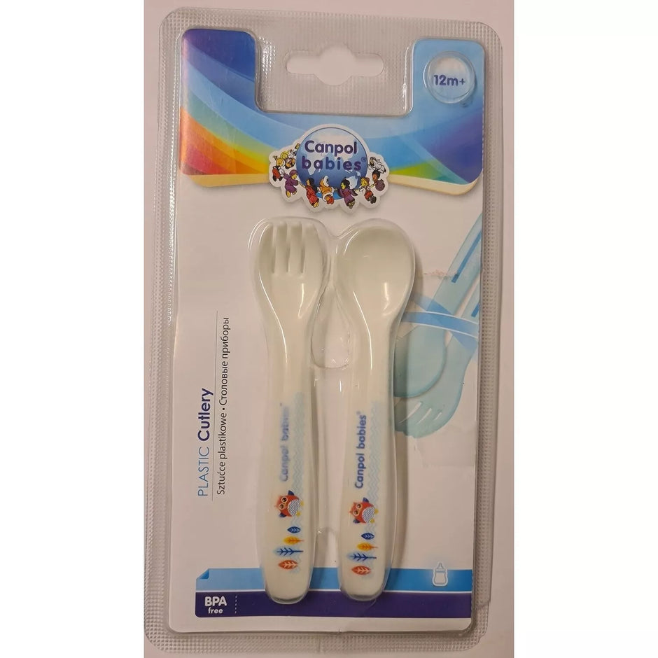 ⭐Šaukštelis ir šakutė Canpol OWL