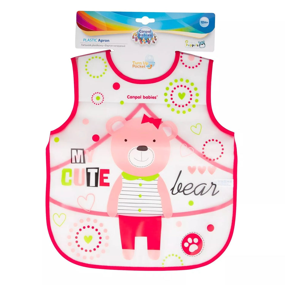 Seilinukas-prijuostė su kišene Canpol 9/236 Pink