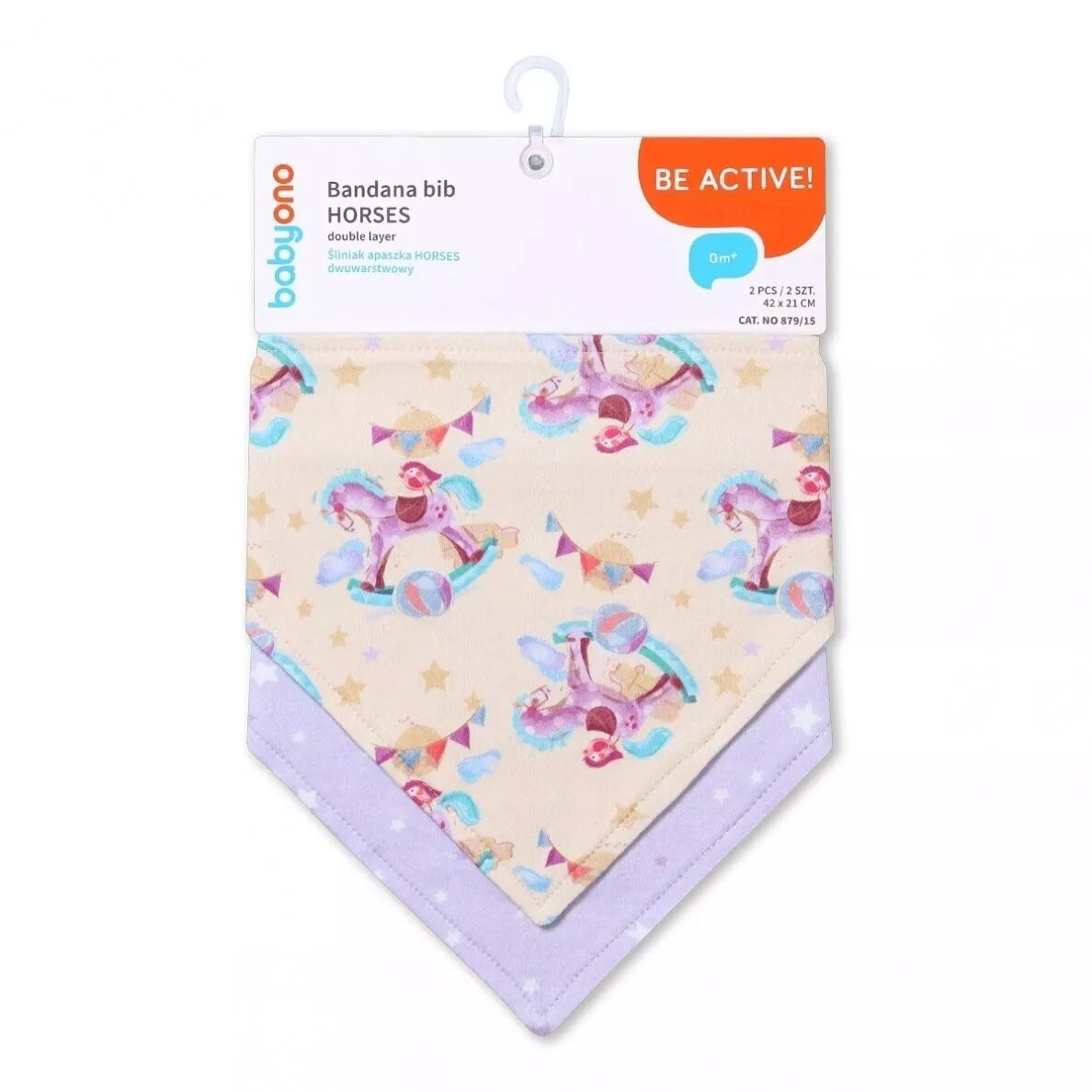Seilinukas-šalikas BabyOno HORSES 2 vnt, 879/15