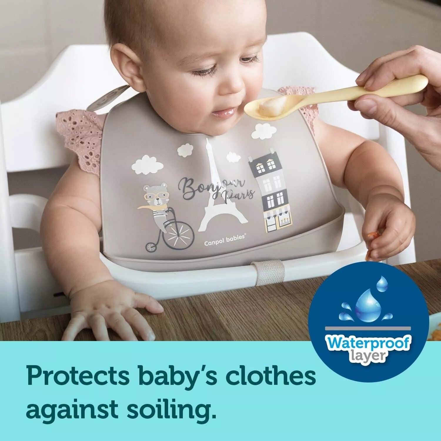 Seilinukas silikoninis Canpol BONJOUR PARIS 74/027 Blue