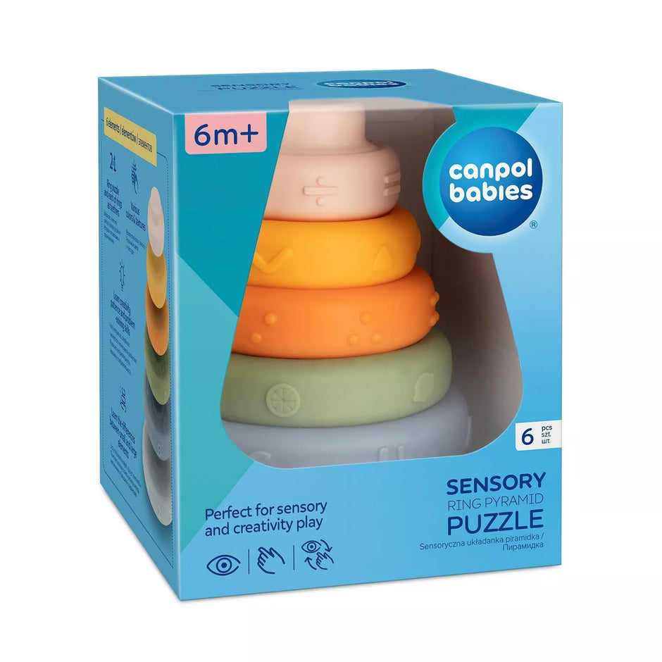 Sensorinė Piramidė dėlionė  Canpol 79/103