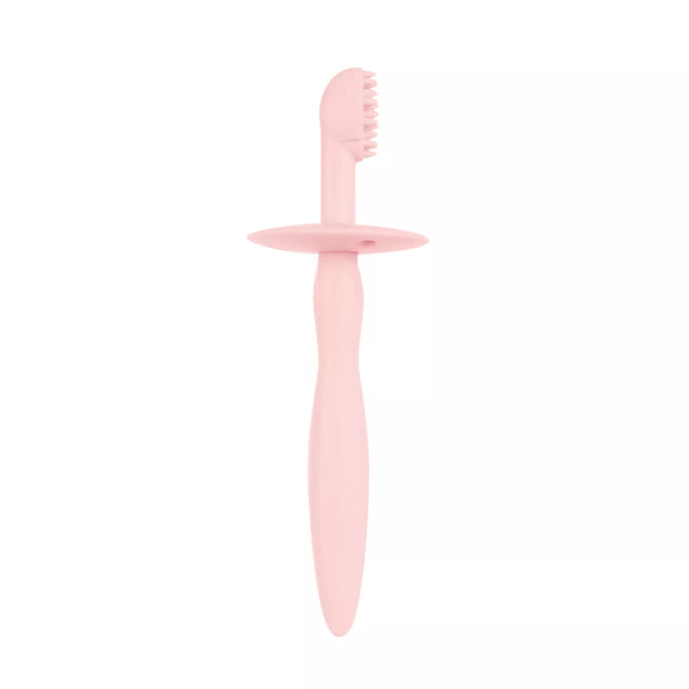 Silikoninis dantų šepetėlis su kramtuku ir skydeliu Canpol 51/500