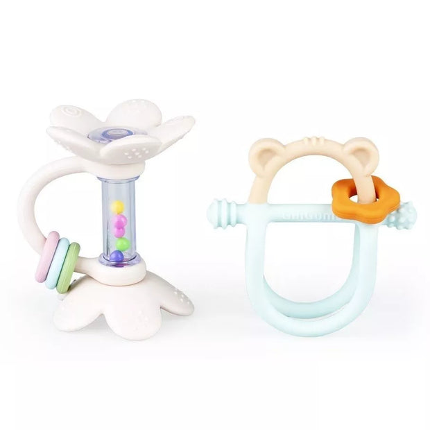 Rinkinis Silikoninių Kramtukų su barškučiu GiliGums STARTER