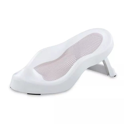 Sulankstoma kūdikio vonelė su termometru ir silikoniniu gultuku BATH&CARE Pink