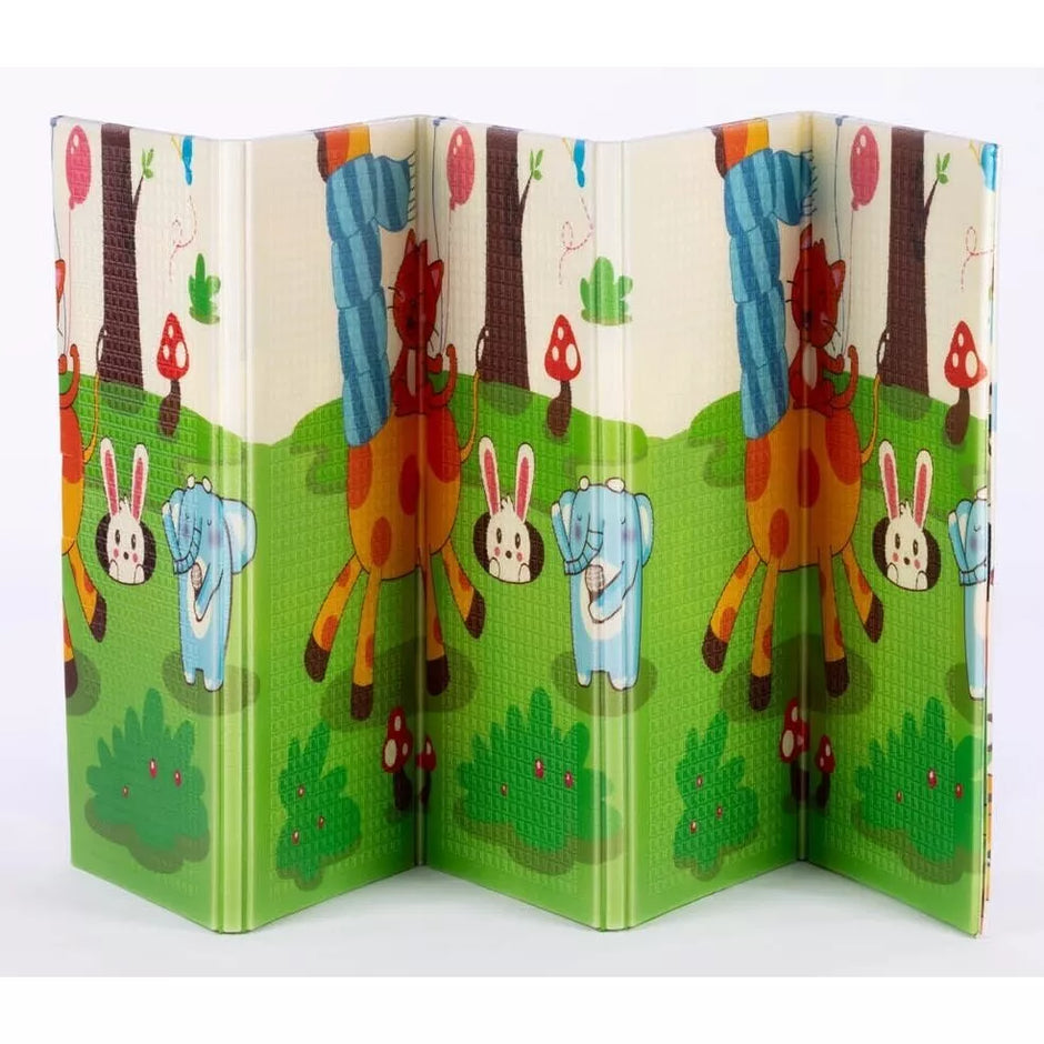 Sulankstomas, dvipusis putplasčio kilimėlis GIRAFFE & ANIMALS