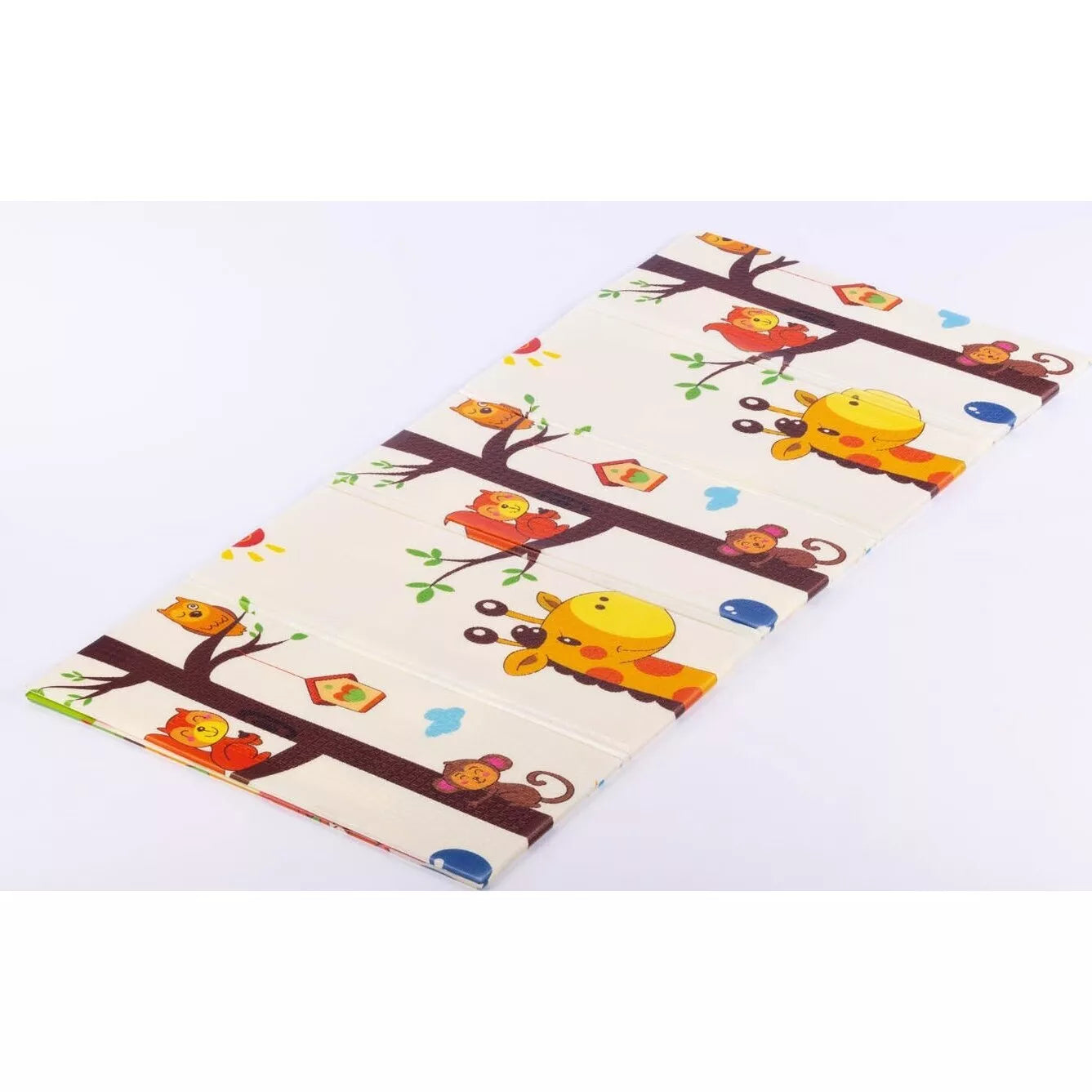 Sulankstomas, dvipusis putplasčio kilimėlis GIRAFFE & ANIMALS