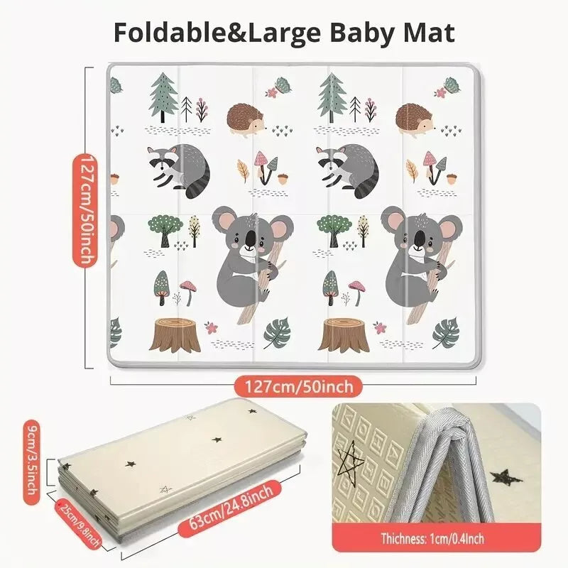 Sulankstomas, dvipusis putplasčio kilimėlis KOALA