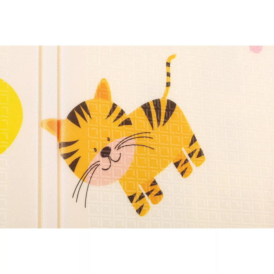 Sulankstomas, dvipusis putplasčio kilimėlis NUMBERS & GIRAFFE