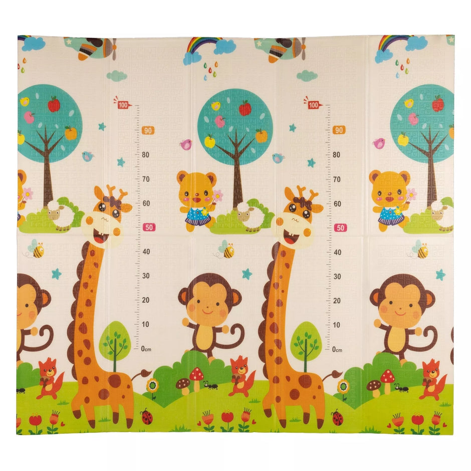 Sulankstomas, dvipusis putplasčio kilimėlis NUMBERS & GIRAFFE