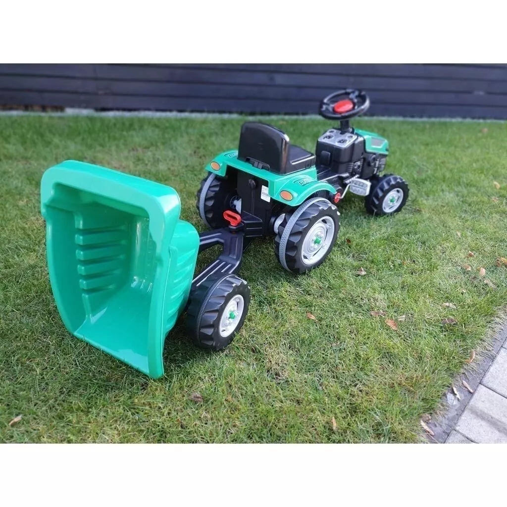 Traktorius minamas su priekaba PILSAN Green