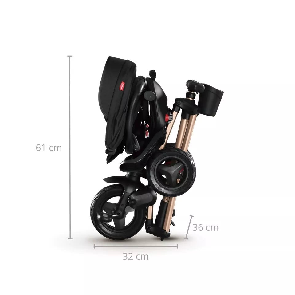 Triratukas sulankstomas  QPlay  NOVA+Rubber GOLD