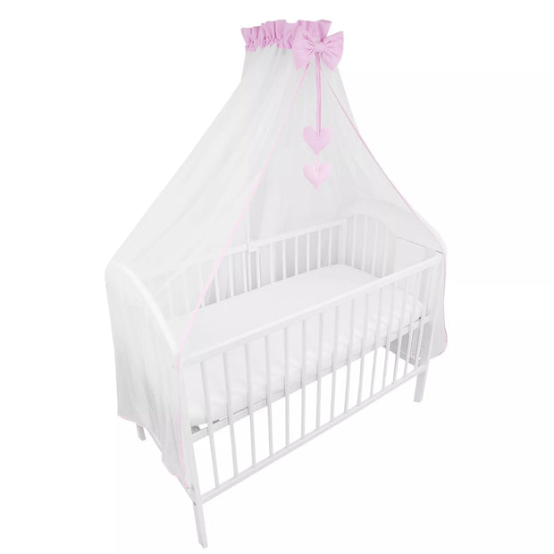 Užuolaidėlė-baldakimas lovytei Ankras L.Pink