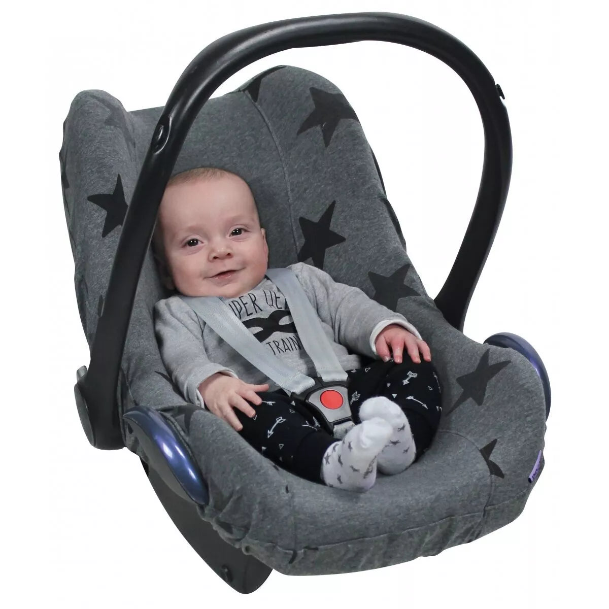 Užvalkalas automobilinei kėdutei 0+ DOOKY Grey Stars