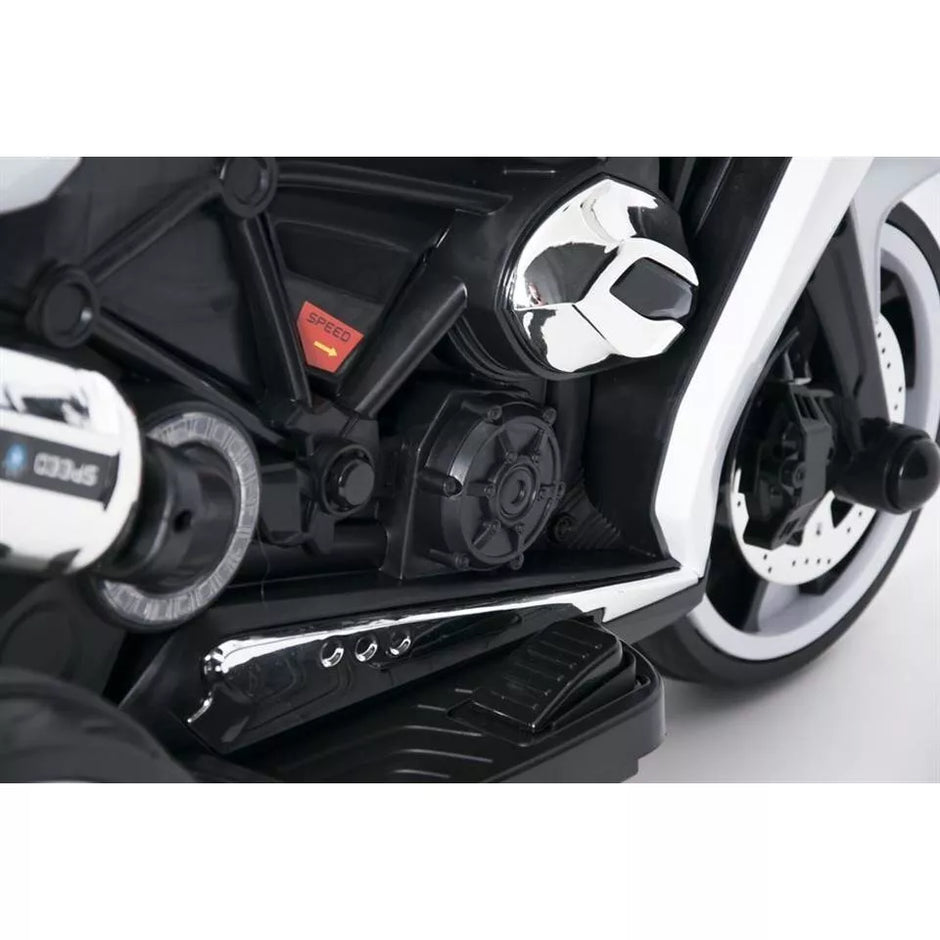 Vaikiškas elektrinis motociklas 01200ST-6V, White