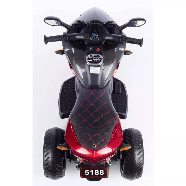 Vaikiškas elektrinis motociklas T1500-12V-EVA -Lakuotas, Red