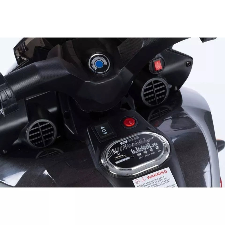 Vaikiškas elektrinis motociklas T1500-12V-EVA -Lakuotas, Red