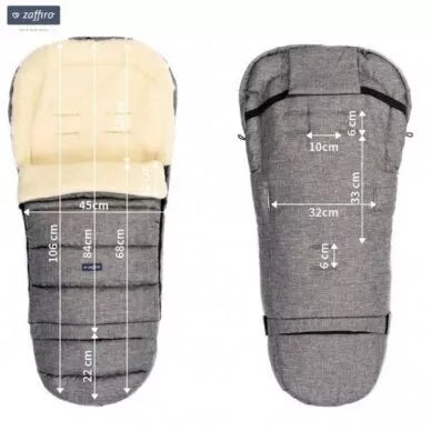 Vokelis-miegmaišis Womar Zaffiro S20+ iGROW L.Grey