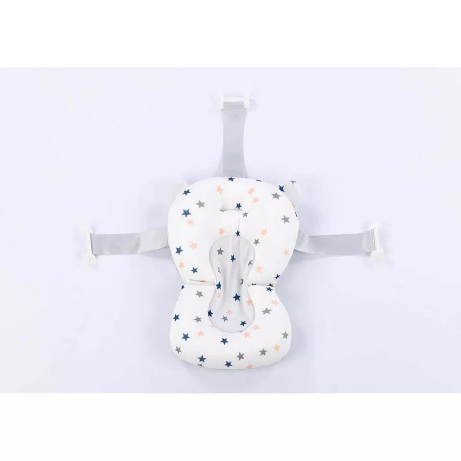 Sulankstoma kūdikio vonelė su termometru ir pagalve BATH&CARE Grey