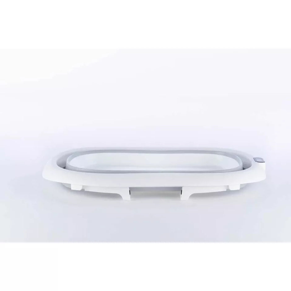 Sulankstoma kūdikio vonelė su termometru ir pagalve BATH&CARE Grey