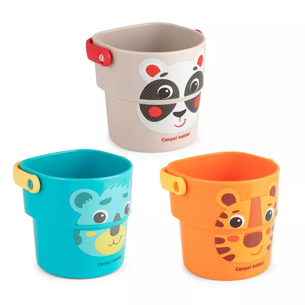 Vonios žaislas Canpol kibirėliai HELLO LITTLE 56/000