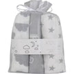Vystyklų rinkinys Koala Baby FLANNEL PRINT GREY 3vnt