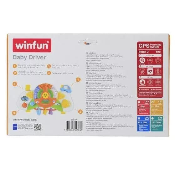 Žaislas lavinamasis su garsais ir šviesomis, Winfun Baby Activity Steering Wheel
