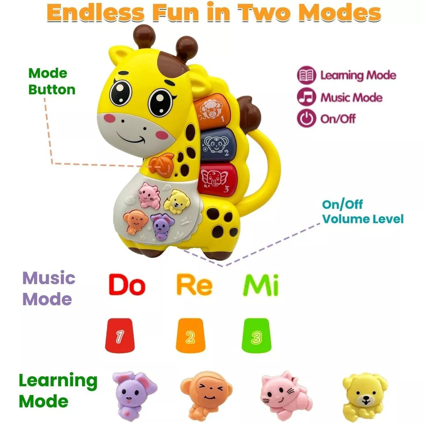 Žaislas muzikinis GIRAFFE