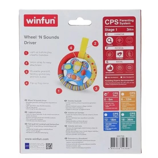 Žaislas pakabukas lavinamasis Wunfun Wheel 'N Sounds Driver