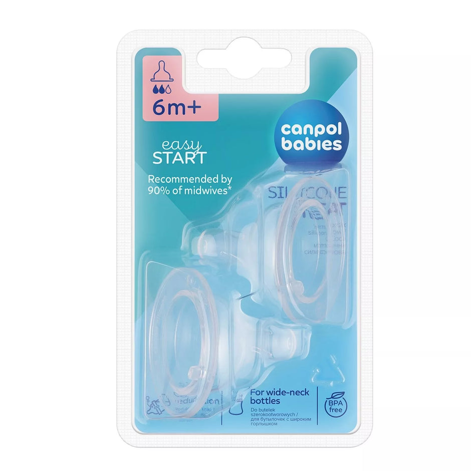 Žindukai silikoninis Canpol EasyStart 21/731, 6m+