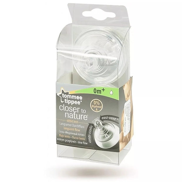 Žindukai silikoninis Tommee Tippee CLOSER TO NATURE 0+, 2 vnt